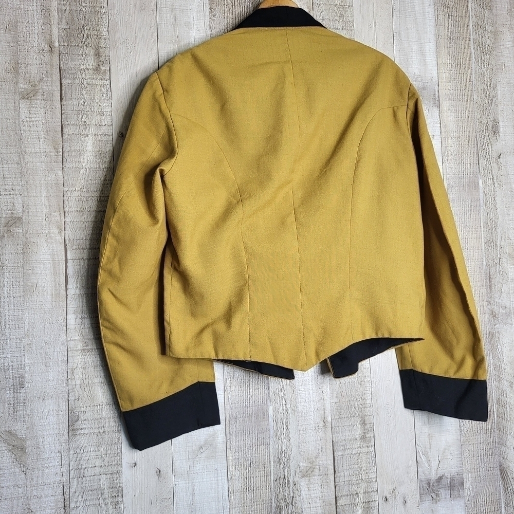 ❤️ Ella Skinner Club Jacket. Mustard Yellow. Vintage - Picture 6 of 9